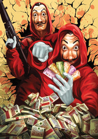 Rompecabezas La Casa De Papel Plan Perfecto 1000 Piezas Arte - 2