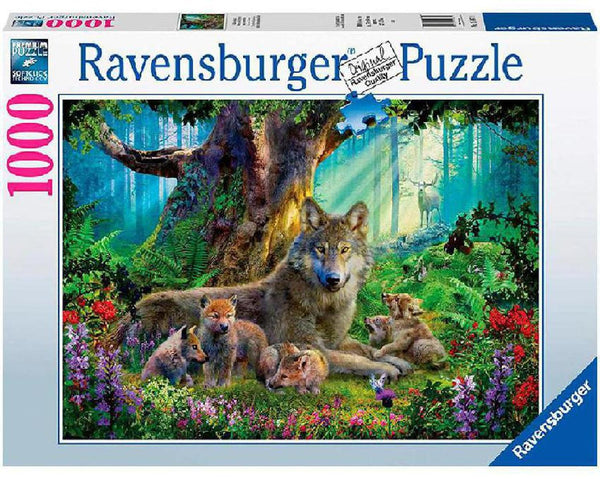 Rompecabezas Lobos En El Bosque 1000 Piezas Ravensburger