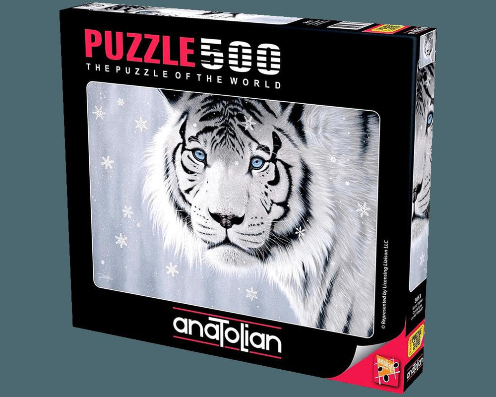 Rompecabezas Jon Rattenbury: Ojos Cristalinos (Tigre) 500 Piezas Anatolian