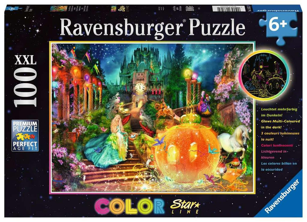 Rompecabezas Cenicienta Fosforescente 100 Piezas XXL Ravensburger