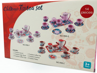 Juego De Café Con 14 Piezas Metálico Juguete De Cocina - 2