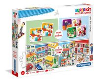 Super Kit 4 en 1-Trabajo- 2 Rompecabezas + memoria + domino - 1