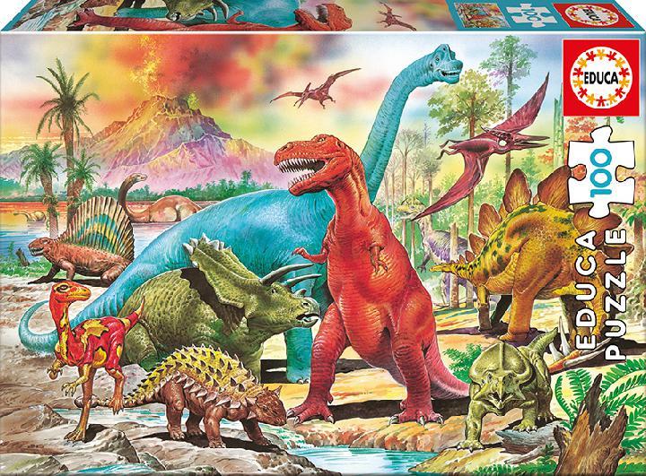 Rompecabezas Dinosaurios 100 Piezas- Educa