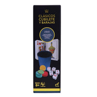 Set De Casino Cubilete + Baraja Póker Y Española + Fichas - 4
