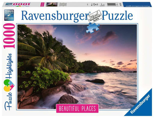 Rompecabezas Isla de Prasilin En Seychelles 1000 Piezas