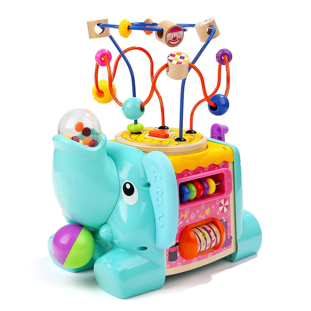 Cubo De Actividades Elefante 5 en 1 , Multicolor, Motricidad