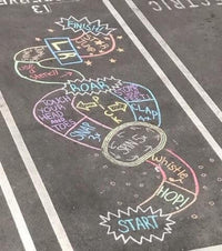 Obstacle Course Chalk Game - 2