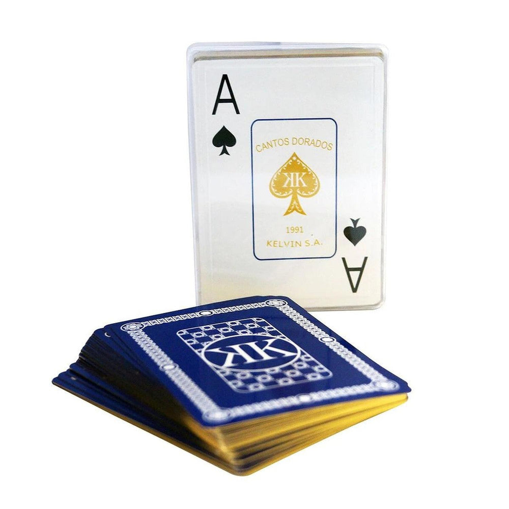 Baraja Poker Foil Dorada Aom Pantek