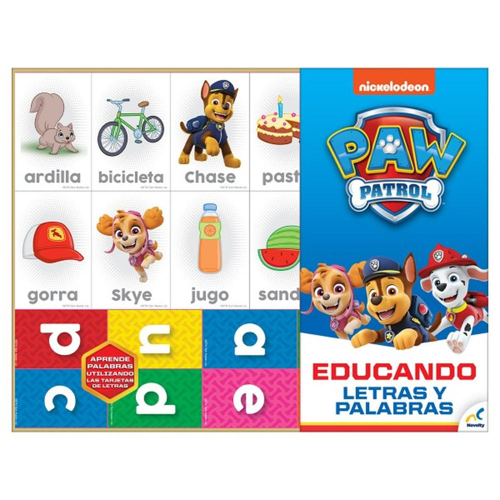 Juego Didáctico Letras Y Palabras Paw Patrol, Aprender