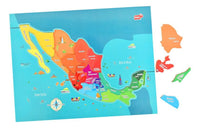 Mapa De Mexico Rompecabezas De De Madera Diako - 1
