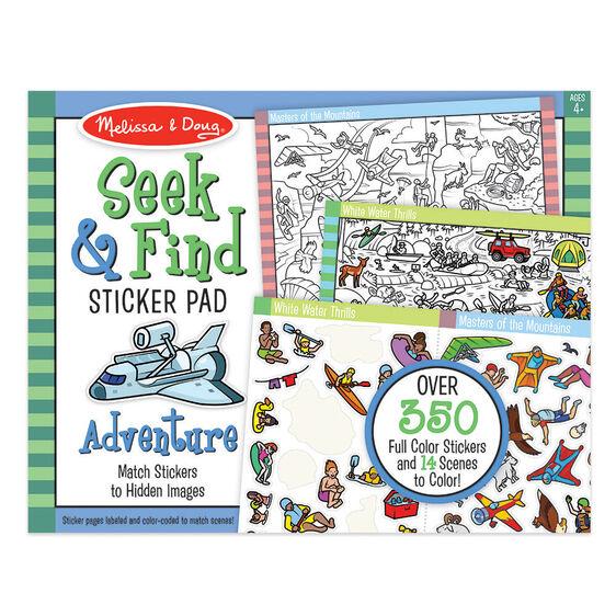 Libro Encuentra Y Pega Stikers - Adventure