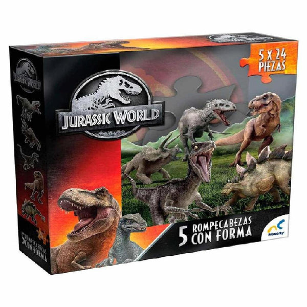 5 Rompecabezas Con Forma Jurassic World