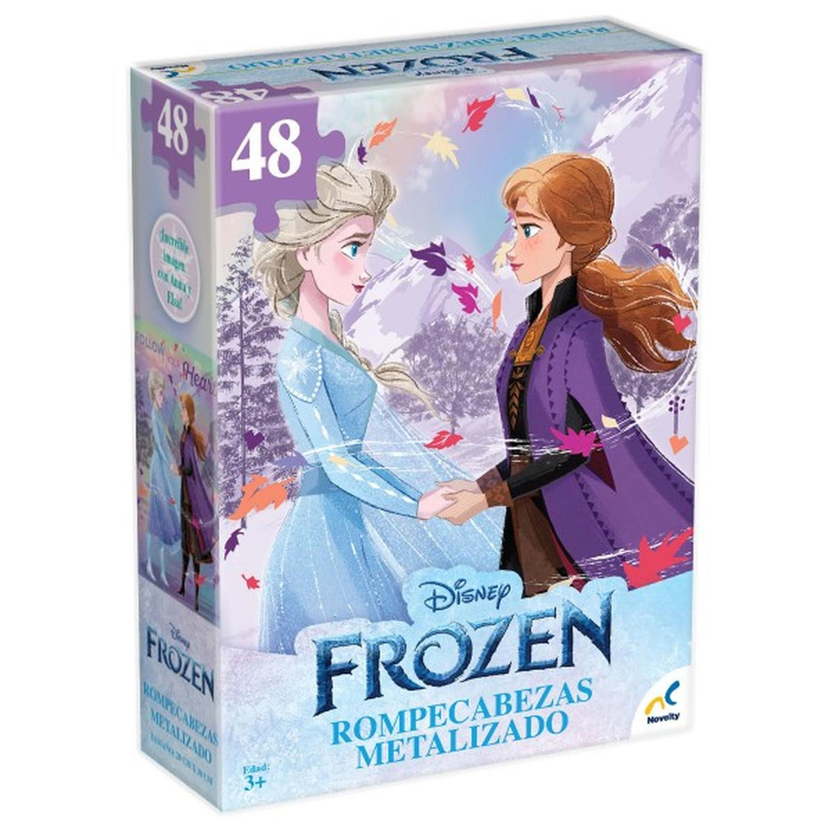 Rompecabezas Metalizado Frozen Disney 48 Piezas — DidactiJuegos