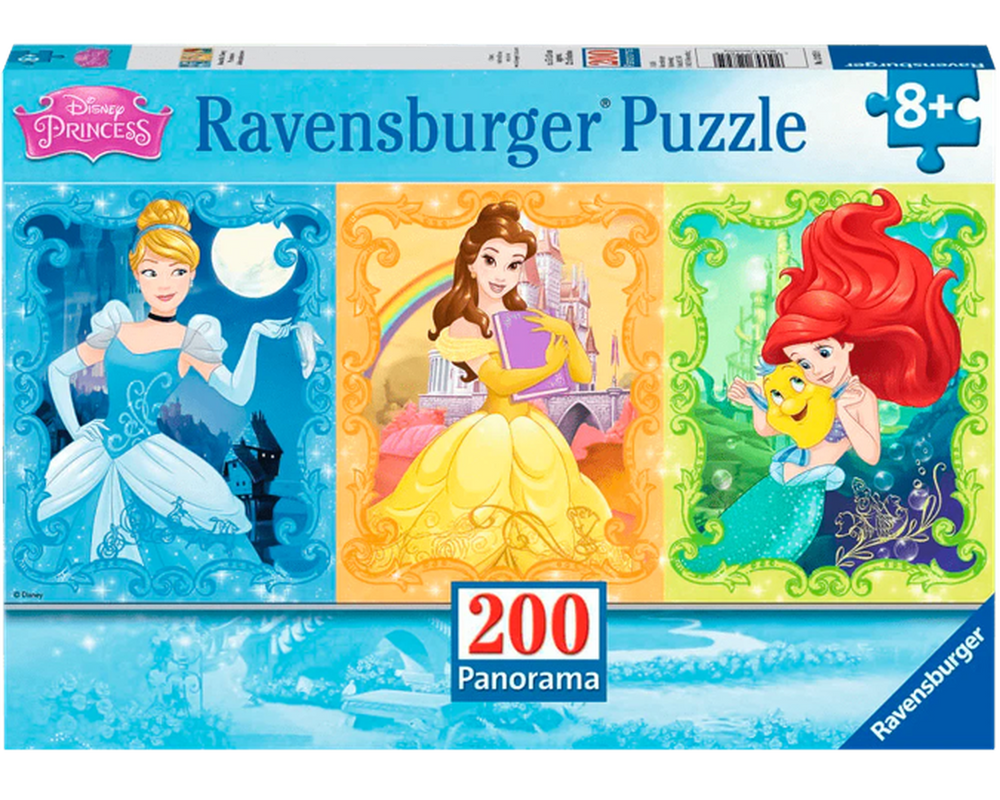 Rompecabezas Panorámico de Princesas de Disney 200 Piezas XXL Ravensburger