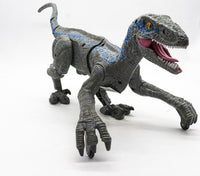 Dinosaurio Control Remoto Velociraptor R/C 2.4 Ghz USB Roar Juguete a Control Remoto Blue Jurasic Regalo para niños - 2