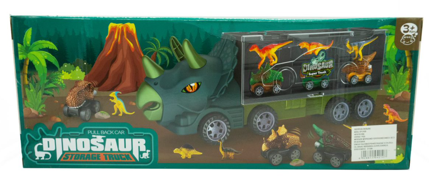 Camión De Juguete De Dinosaurios Transporte De Dinosaurios