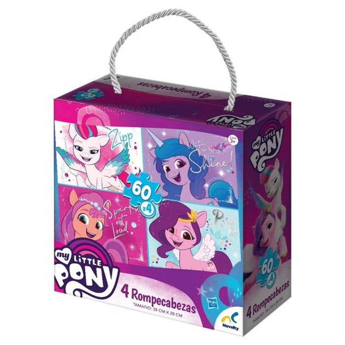 Rompecabezas 4 En 1 My Little Pony, 60 Piezas, Infantil