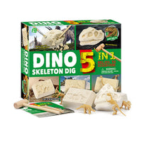 Kit Excavación 5 en 1 Dinosaurios Fósiles Arqueología - 1