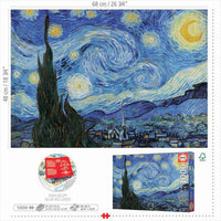 ROMPECABEZAS LA NOCHE ESTRELLADA 1000 PIEZAS EDUCA - 3