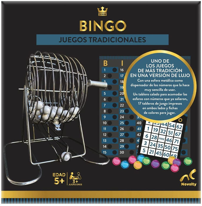 Juego De Mesa Bingo,Metal, Clasico, Salón 244 Piezas