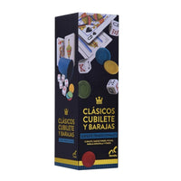 Set De Casino Cubilete + Baraja Póker Y Española + Fichas - 1