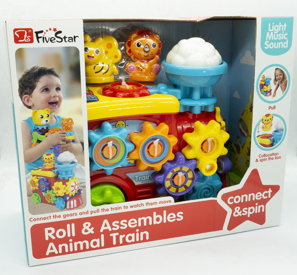 Tren de Juguete Didactico con Luz y Sonido para bebes niños y niñas