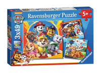Rompecabezas 3 en 1 Paw Patrol, Patrulla Canina 49 Piezas Cada Uno Ravensburger - 1