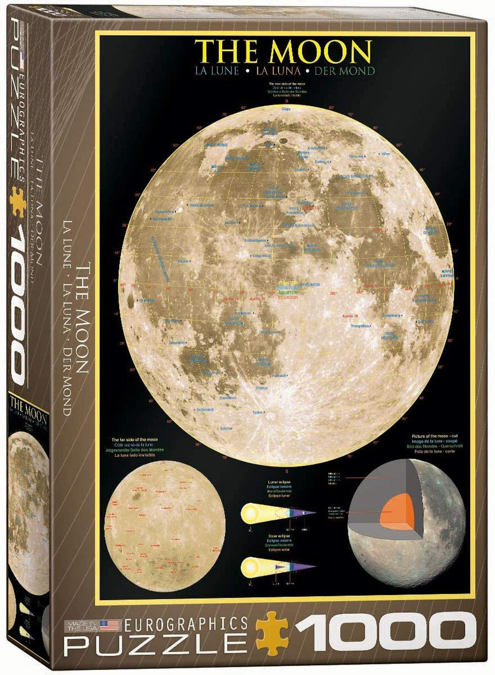Rompecabezas La Luna The Moon 1000 Piezas Eurographics