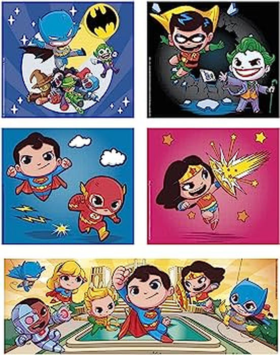 Rompecabezas 10 En 1 DC Comics Super Friends 3x18,4x30 Y 1x60 Piezas