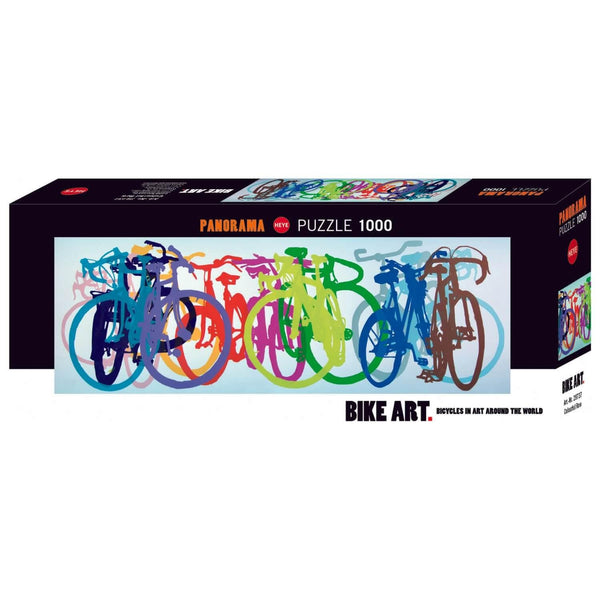 Rompecabezas Bike Art Bicicletas De Color 1000 Piezas