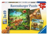 Rompecabezas 3 en 1 Animales De La Tierra 49 Piezas Cada Uno Ravensburger - 1