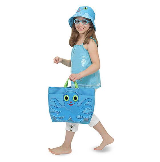 Flex Octopus Beach Tote Bag