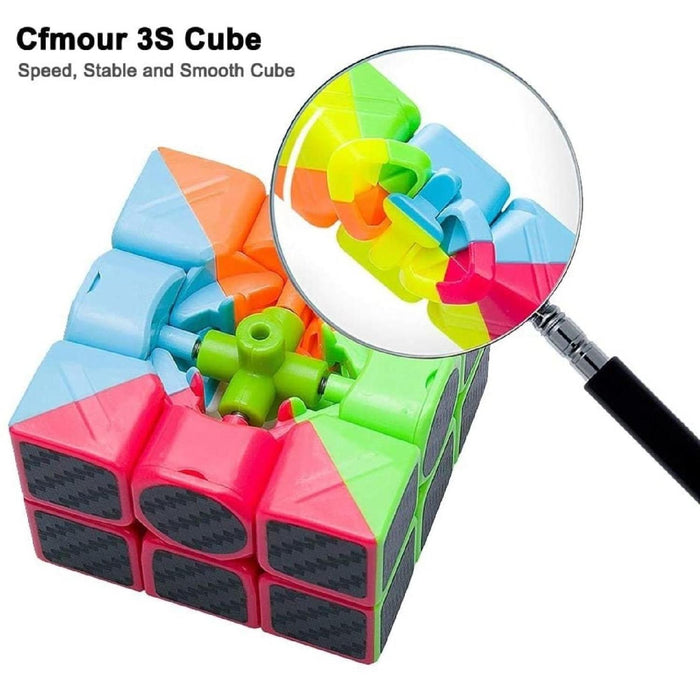 Cubo Magico 3X3 - Meilong Carbon Fiber Destreza
