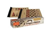 Set 3 En 1 Backgammon, Damas, Ajedrez - 1