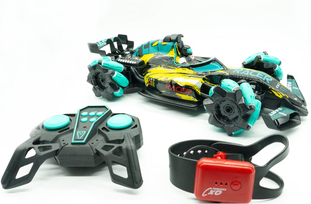 Carro De Control Remoto R/C Con Reloj Y Disparador De Agua