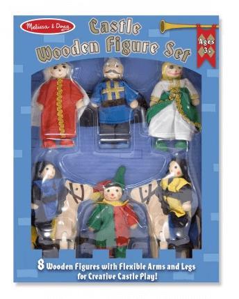 CASTLE WOODEN FIGURE SET