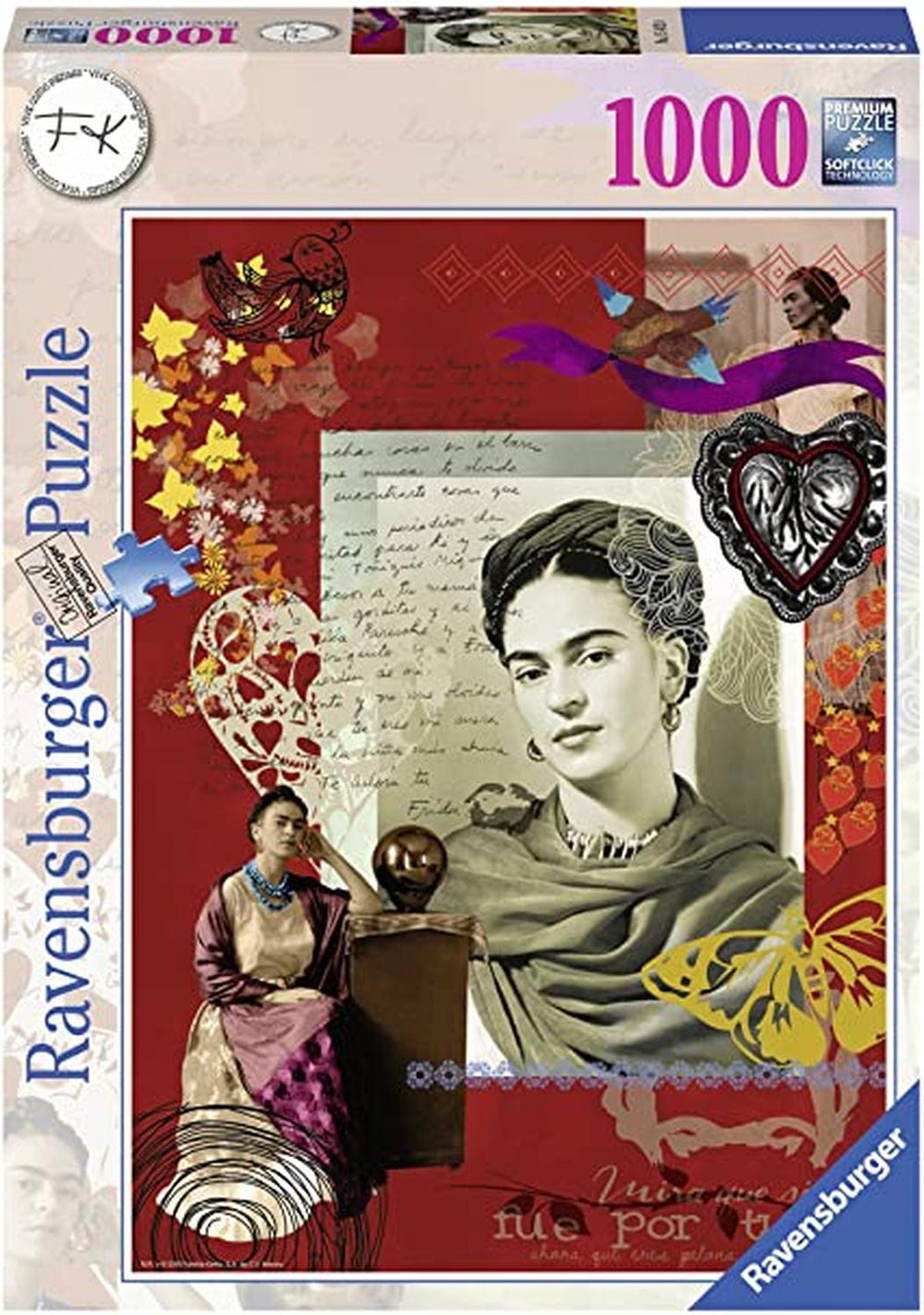 Rompecabezas Frida Kahlo:Portaretrato 1000 Piezas Ravensburger