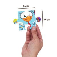 Rompecabezas 2 en 1 Gallina Pintadita 12 y 24 Pz Infantil - 5