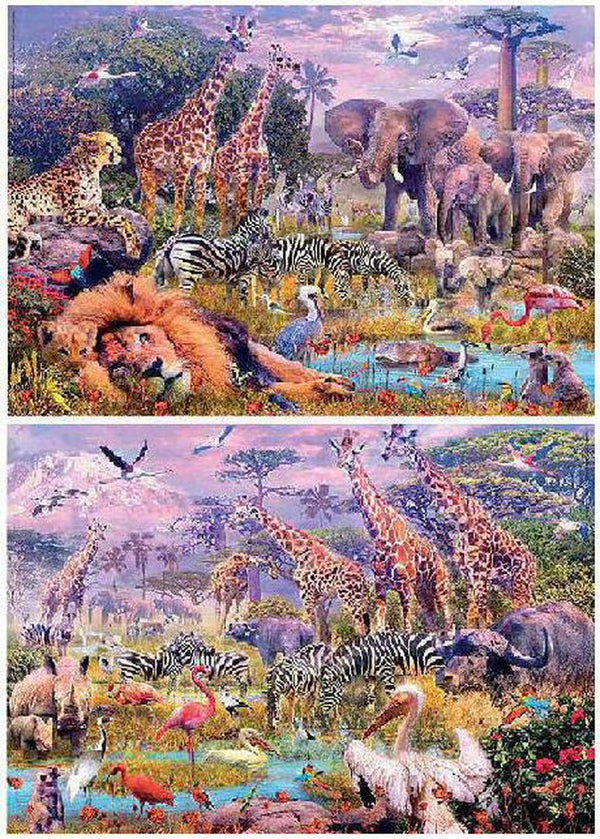 Rompecabezas Animales Salvajes (2X100)Pz