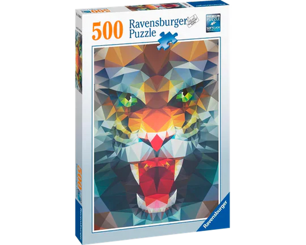 ROMPECABEZAS TIGRE POLIGONAL 500 PIEZAS RAVENSBURGER