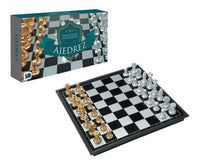 Paq Ajedrez Magnético Pz Doradas Y Plateadas Plegable 10 Pz - 1
