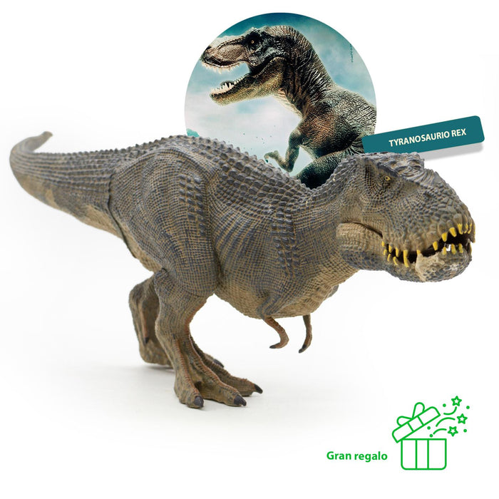 Figura de Dinosaurio Tiranosauro Rex Gris Jurassic 40 cm