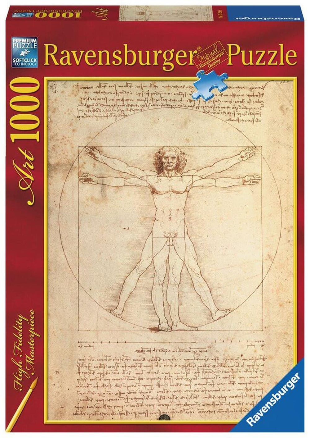 Rompecabezas Da Vinci: El Hombre 1000 Piezas Ravensburger