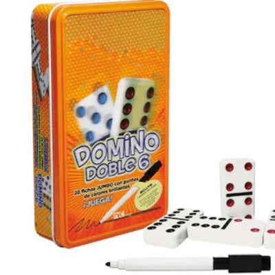 Domino Doble 6 En Caja Metalica