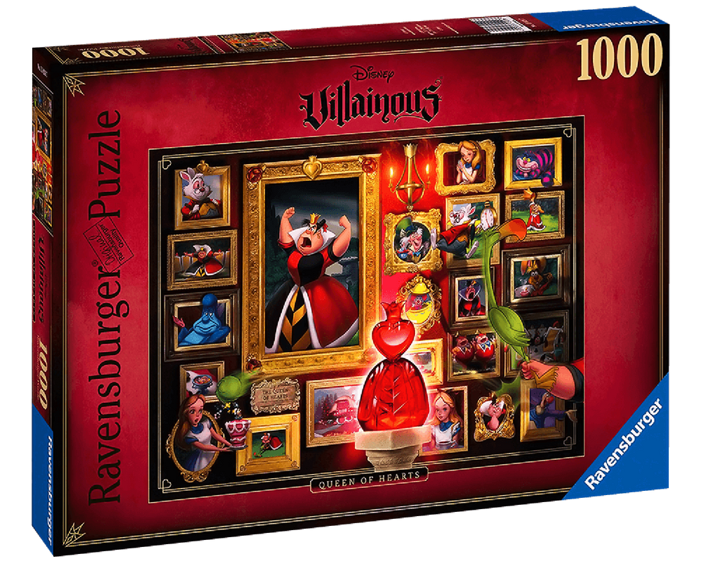 Rompecabezas Disney Villanos Reina De Corazones 1000 Piezas Ravensburger