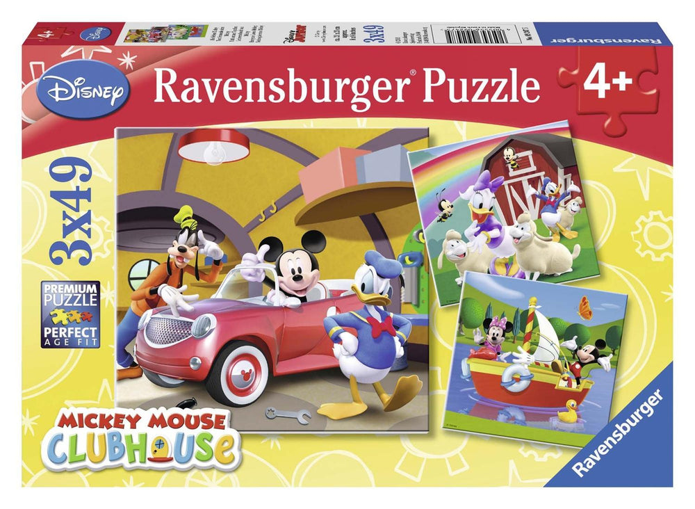 Rompecabezas 3 en 1 Todos Mundo Ama A Mickey 49 Piezas Cada Uno Ravensburger