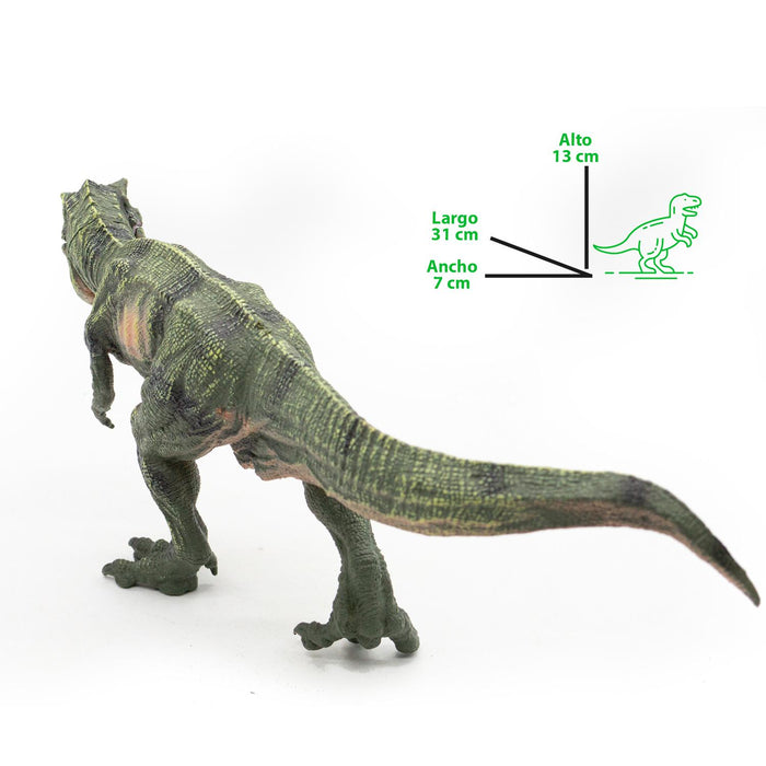 Figura de Dinosaurio Tiranosauro Rex Verde Jurassic 30 cm
