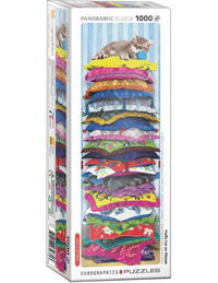 ROMPECABEZAS GATITA EN ALMOHADAS 1000 PIEZAS EUROGRAPHICS - 1