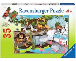 Un Dia En El Zoologico Rompecabezas De Ravensburger