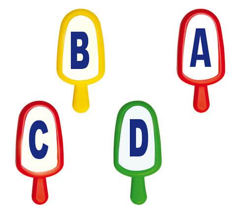 Paleta Alfabeto 14 Pzs En Charola